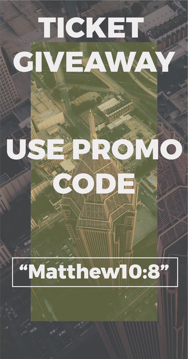 ReGeneration810's tweet photo. Ticket giveaway!! There are only 10!!! Use the promo code “Matthew10:8” https://t.co/UxToyxblC0