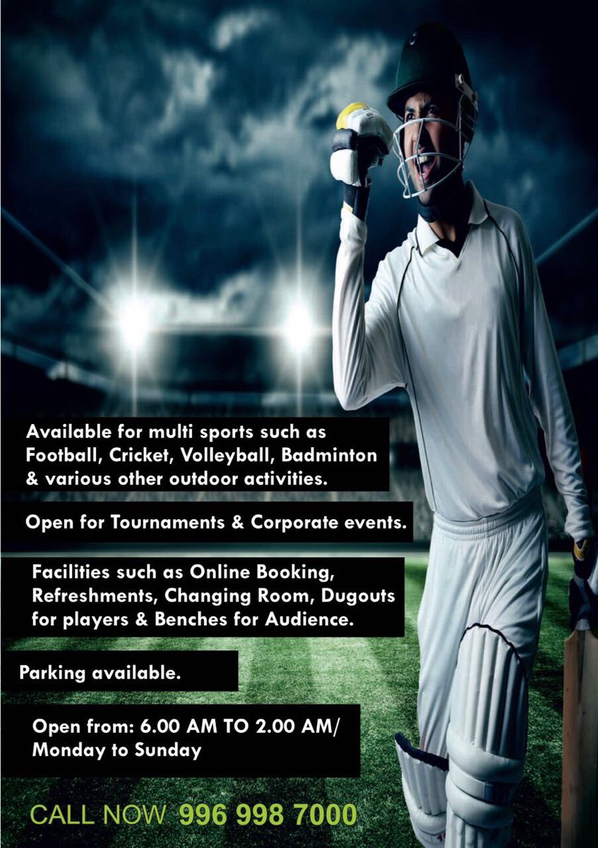 TheArenaIndia's tweet photo. Here we go! Call now to book your slots ⚽️ 🏏 #Mahalaxmi https://t.co/LrBo6SDfBR