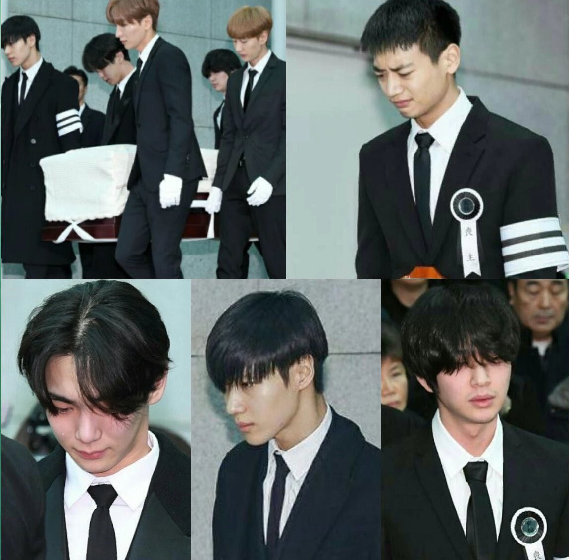 infinitaehyung_'s tweet photo. Key crying hard.
Minho tried to hold back, but failed.
Onew looking down.
Taemin trying to be strong.
Jonghyun on his casket.

OT5 until the end.

SHINee will always be 5 in our hear

Farewell, Jonghyun..

#YouDidWellJonghyun https://t.co/s7l3mDFSCj