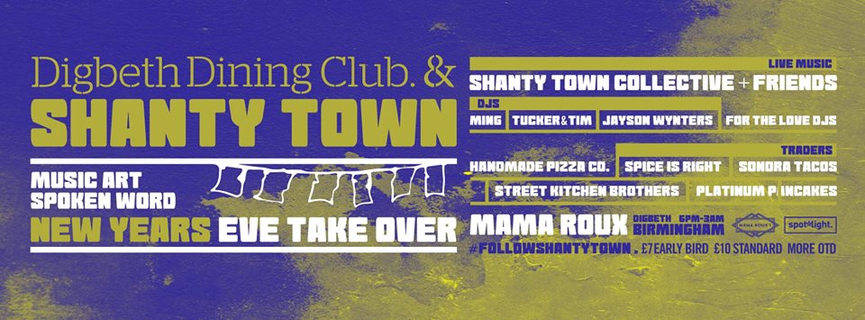 Mama Roux's (@mamarouxsbham) on Twitter photo 🎉🎉🎉Come and join us on Lower Trinity Street for a big fat #NewYearsEve party with <a href="/DigbethDiner/">Digbeth Dining Club</a>! <a href="/followshantytwn/">followshantytown</a> takeover Mama Roux's bringing us an evening of live music, live art and DJ sets!! Don't miss out! 🎉🎉🎉
Tickets: po.st/13mlQ7 🎉🎉🎉Come and join us on Lower Trinity Street for a big fat #NewYearsEve party with <a href="/DigbethDiner/">Digbeth Dining Club</a>! <a href="/followshantytwn/">followshantytown</a> takeover Mama Roux's bringing us an evening of live music, live art and DJ sets!! Don't miss out! 🎉🎉🎉
Tickets: po.st/13mlQ7