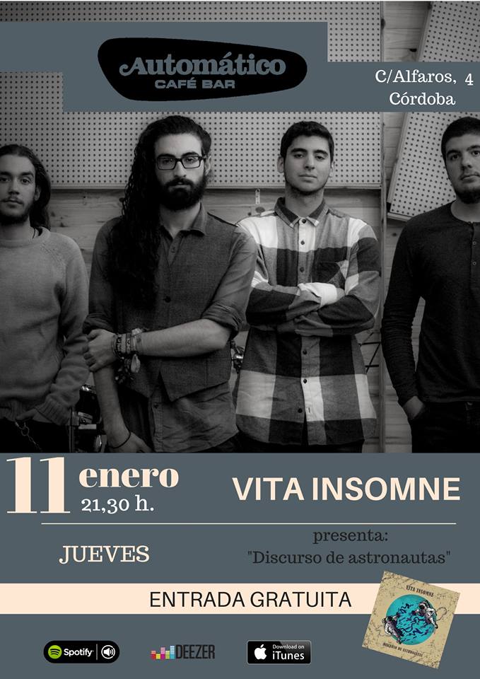 Aunque aún tenemos pendiente una sorpresa que nos hace muchísima ilusión, os vamos adelantando ya conciertos para 2018, como este de <a href="/SoyAutomatico/">Automático Music Bar</a> en Córdoba el 11 de enero a las 21,30 h. ¡¡Os esperamos!!