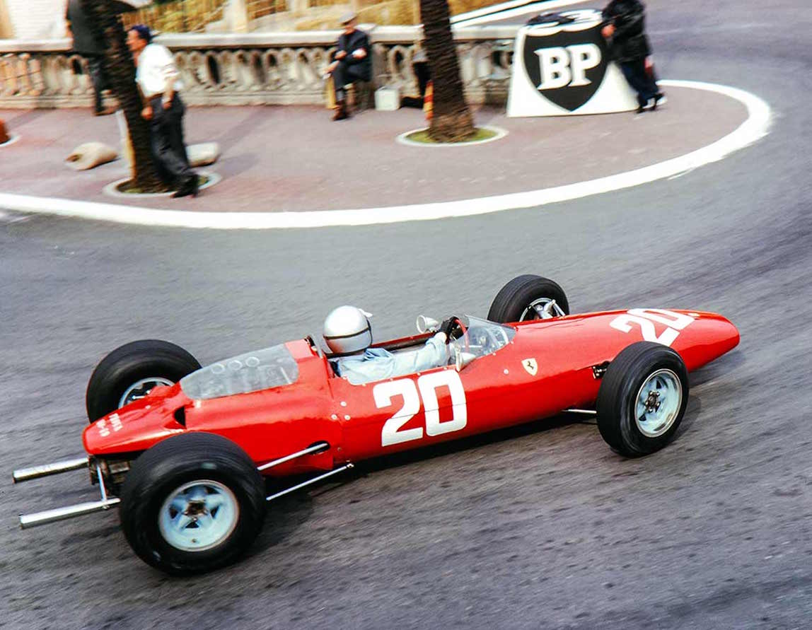 Remembering Lorenzo Bandini, born #OnThisDay in 1935. Did any racing driver ever have a faster name? Pic: Ferrari 156, Monaco '64. #ThrowbackThursday