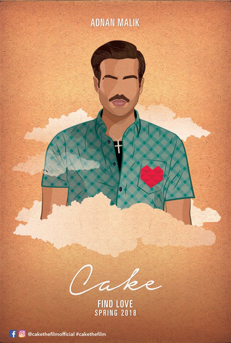 THEOFFICIALB4U's tweet photo. Check out @adnanmalik's character poster from his upcoming movie #Cake. The teaser will be out today! #CakeFirstBite @IllicitusProduc https://t.co/Qugq5x8fxs