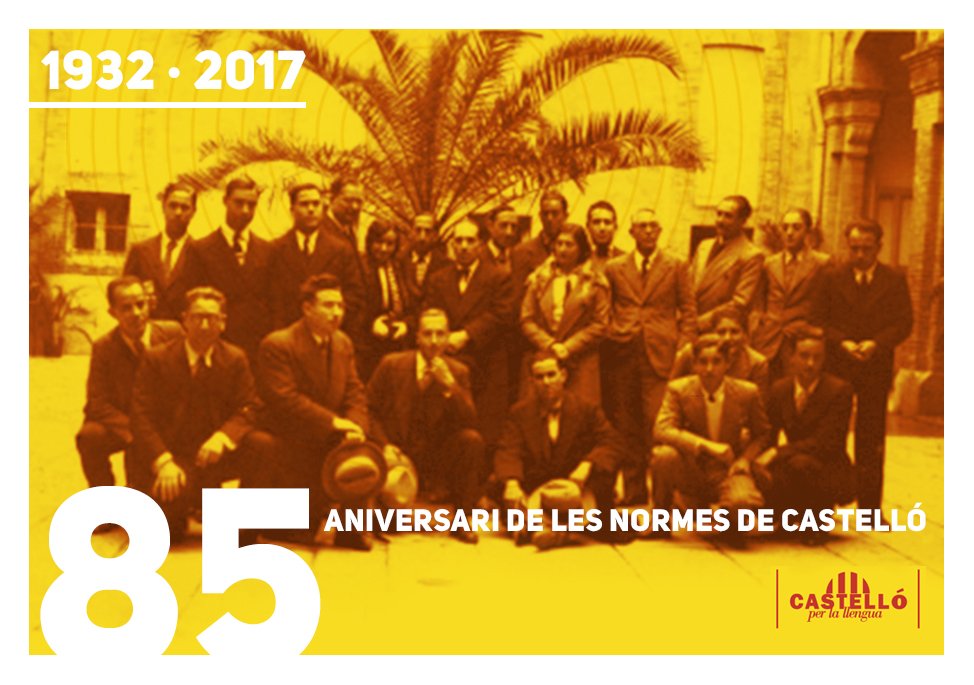 Avui, 21 de desembre, les "Normes de Castelló" fan 85 anys! Un acord fonamental per a la normalització del valencià en un marc de cooperació amb la resta de varietats de la llengua catalana 📝📚👅

Uniu-vos a la celebració compartint aquesta postal! 😉🤗 #85anysNormes