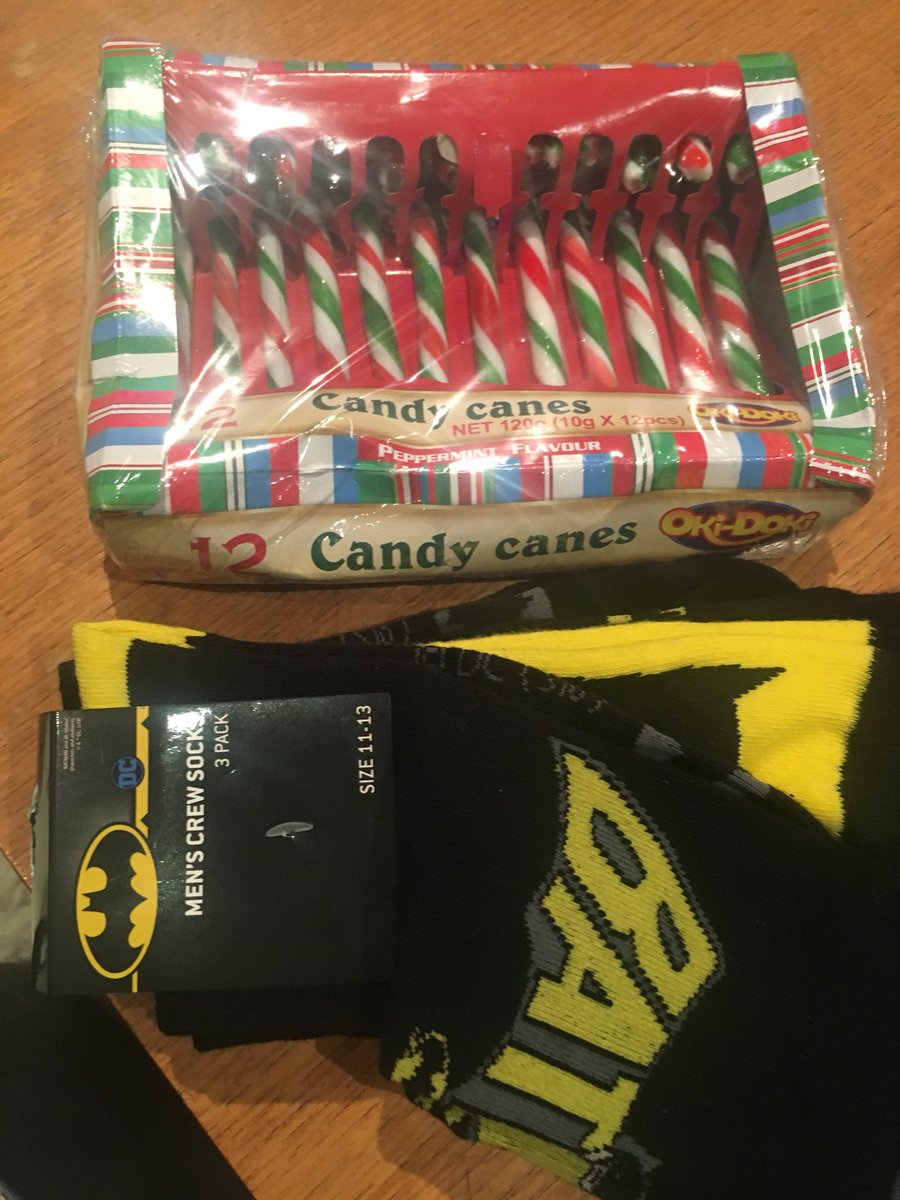 Pete_Robson's tweet photo. When your #nzsecrestsanta gets you #BatmanSocks you know life is good! Thank you VERY much :) https://t.co/bXdyU2U22r