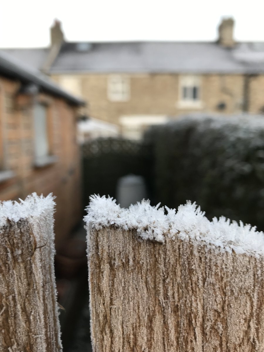 Beautiful ice crystals on the gate last week -4 was the temperature when I took this ;-) #HOCTyneValley #colours #ice #nature #crystals