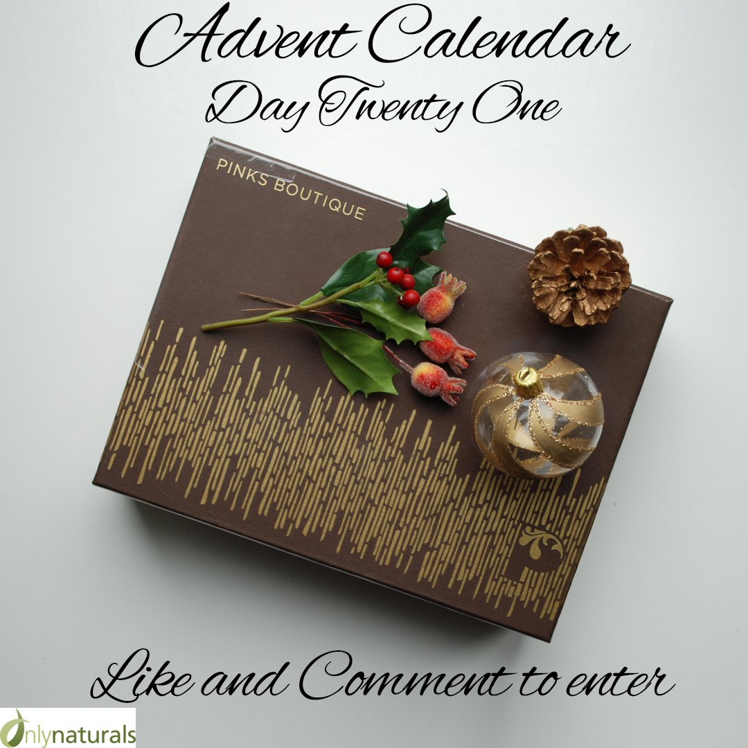 Advent Calendar Day 21 - Win an exclusive <a href="/pinksboutique/">Pinks Boutique</a> Luxury Face and Body set. You can enter on our Facebook or Instagram pages, or both to double your chances! instagram.com/onlynaturalsuk/ facebook.com/onlynaturals/ #organicbeauty #naturalbeauty #advent #christmas
