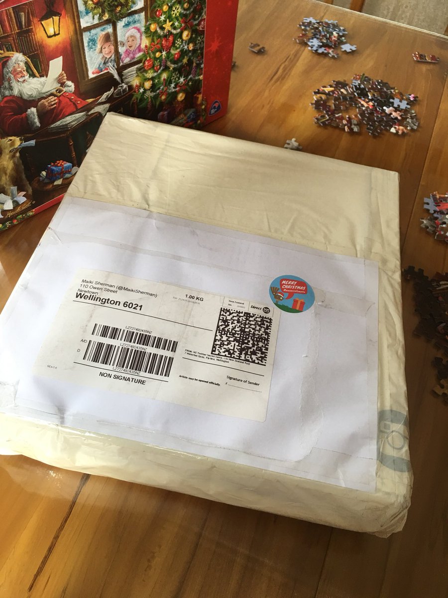 Maiki Sherman So If You Read The Card My Secretsantanz Is From Ireland And Used Ogham In The Print Which Was Hand Drawn And Is Their Oldest Form Of