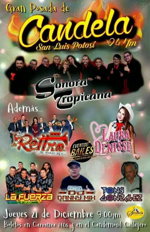 auroramoreno18's tweet photo. 📢Este 21 de Diciembre no te pierdas la Posada De Candela San Luis Potosi por que llega de Monterrey @LauraDenisse  y sus💎💎💎💎 con toda su musica 🎵🎶🎵🎶🎵 y su tour Navidad Junto  a Ti 🎅🎄🎍☃ #TCDLD🌵👢💖 #ohsantatraeamiamor #blancanavidad #rodolfoelreno https://t.co/3dXZeoxfFK