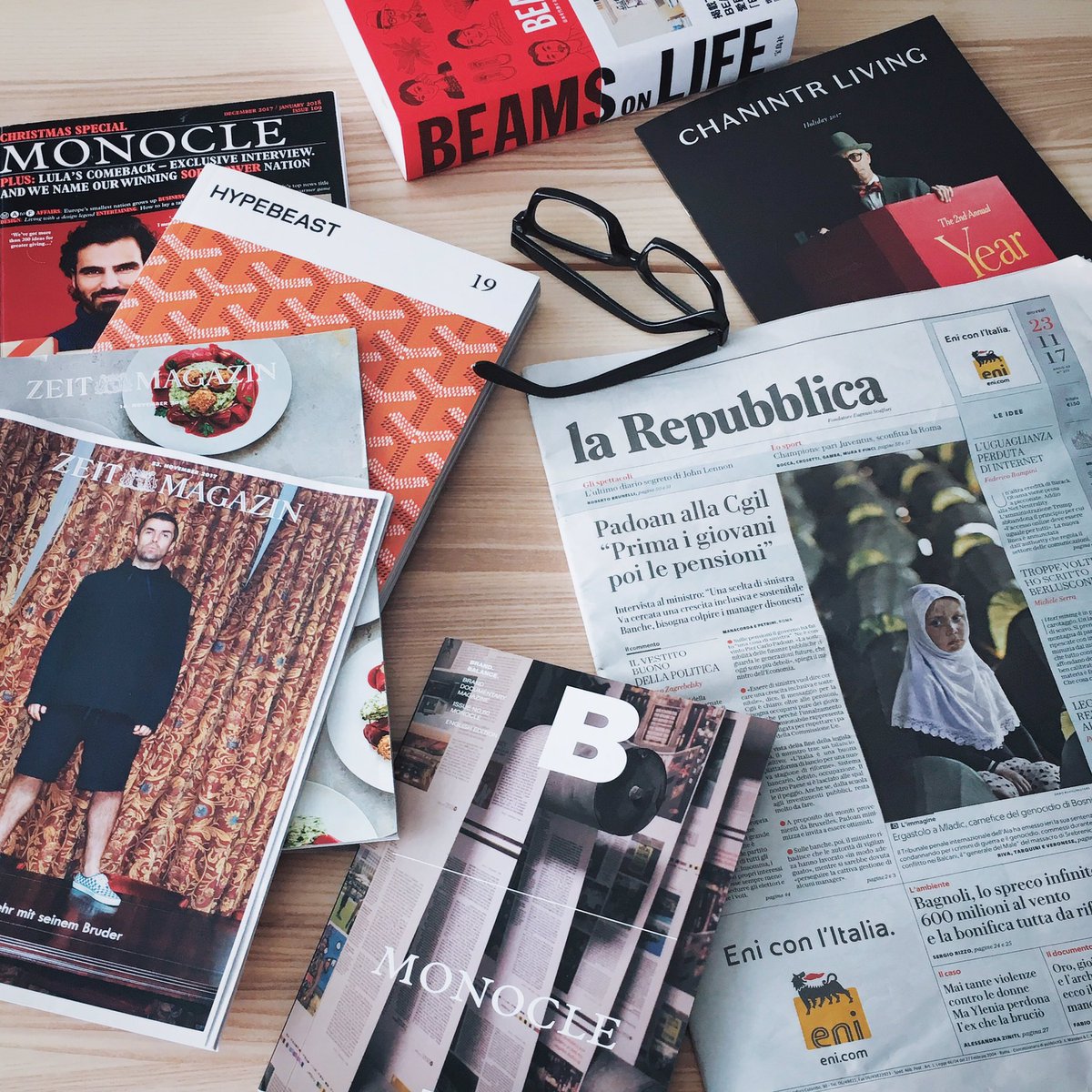 Mr_Mark_Carter's tweet photo. EUGENIO. @ffranchi @repubblica @Monocle24 @ch_amend #magazineb #monocle #larepubblica #beamsonlife #zeitmagazin #hypebeast #chanintrliving https://t.co/r2uaTWLQcJ