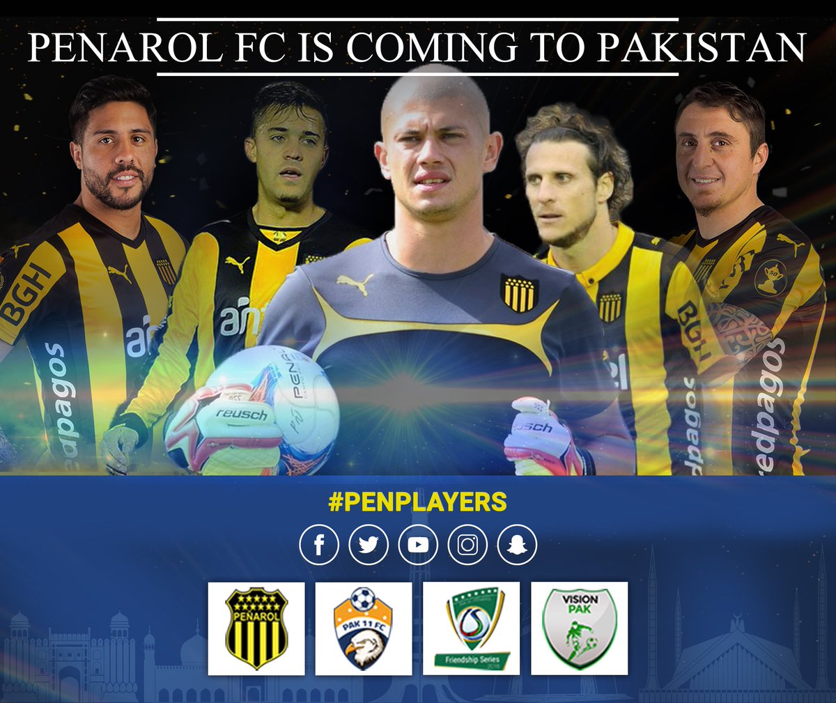 VisionPak1's tweet photo. Vision Pak will conduct a national talent hunt to form PAK XI FC U-16 Team which will play three matches with Penarol FC (Trial venue &amp; dates to be disclosed soon)
#PenarolFC  #Footballcomeshome #Penplayer #Penarolcomingtopak #ChampionsofCentury https://t.co/hMeXMJuTD4