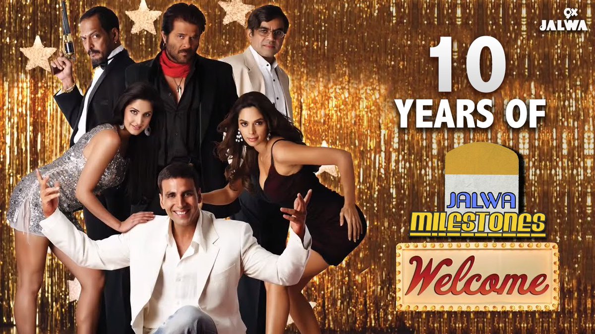 9XJalwa's tweet photo. #10YearsOfWelcome
Today marks a decade of Majnu Bhai-Uday Bhai's madness!!
This flick that starred @akshaykumar, @AnilKapoor, @SirPareshRawal, #KatrinaKaif and #NanaPatekar in pivotal roles, is a total laughter riot.
RT if you agree! https://t.co/wf90MLG9Xt