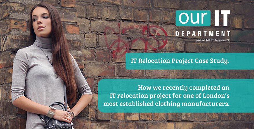 #ThursdayThoughts 4 #businessowners. This Case Study shows how we delivered a Fully Managed end-to-end IT Relocation project for a Clothing Company in London with Zero downtime pos.li/28bclb

#businesstips #entrepreneurlife #businessadvice  #entrepreneurs #Fashion