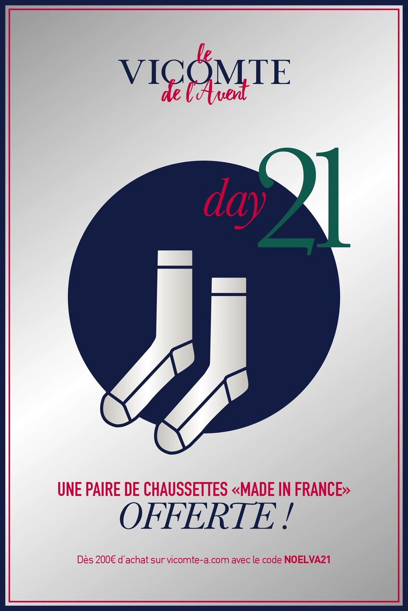 Vicomte jusqu’au bout des chaussettes ! 🧦🎁🎄🎅🏼
> vicomte-a.com/fr/