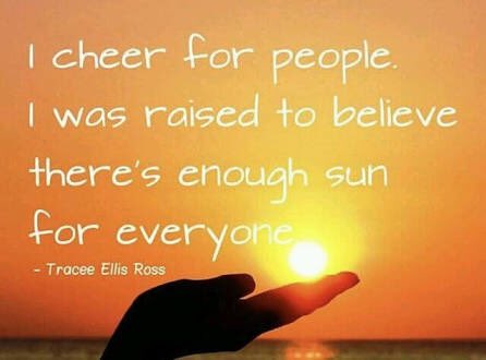 Hopefully in 2018 we won’t be so afraid of each other’s potential to succeed. Whatever you send into the universe, comes back to you. #ThursdayThoughts
