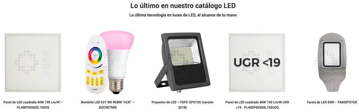 A punto de terminar el año con un montón de nuevos productos #LED en nuestro catálogo, ¡no te los pierdas! > asdeled.com