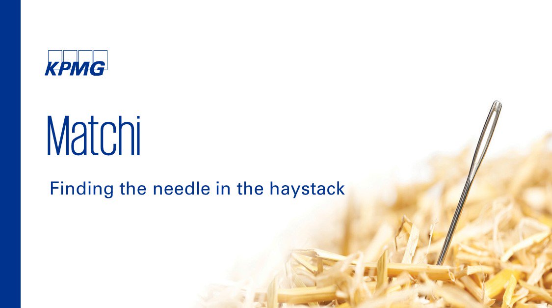 Finding the needle in the haytacks: the <a href="/matchibiz/">KPMG Matchi</a> partnership, innovation challenge and an interview with CEO <a href="/David_Milligan_/">David Milligan</a> in our new Khube Magazine!  <a href="/KPMGLuxembourg/">KPMG Luxembourg</a>. Here is the link: ht.ly/YDqZ30haPVR #Luxembourg #Fintech #KhubeMag
