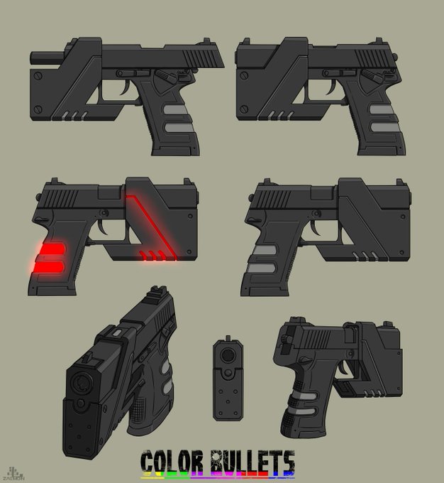 「handgun」 illustration images(Oldest)