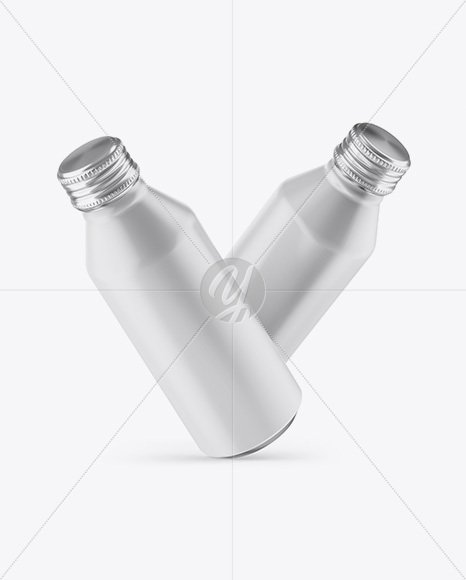 Download Yellow Images On Twitter Two Metallic Drink Bottles With Matte Finish Mockup Https T Co P93rrsubhz PSD Mockup Templates