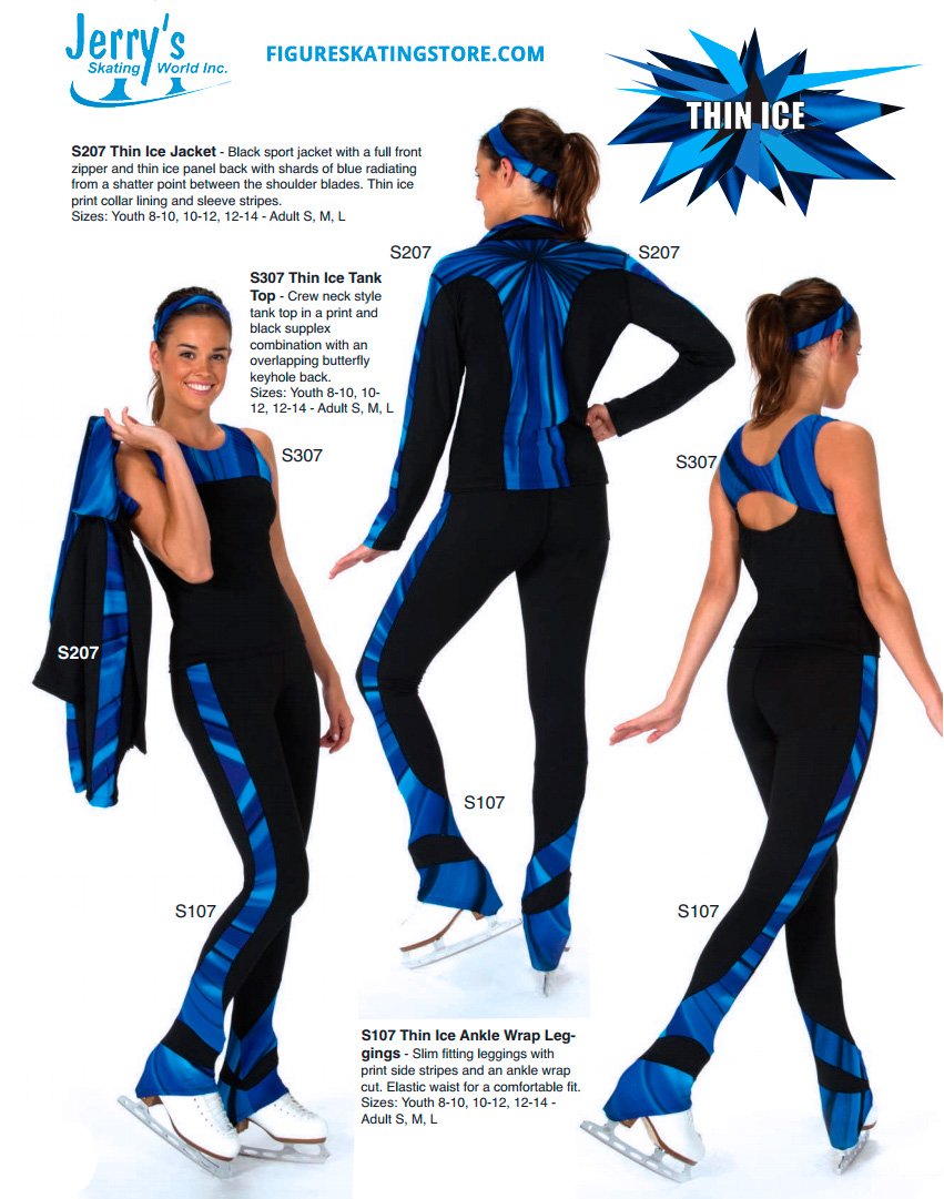 Sk8ts4Less's tweet photo. S207 Jerry's Thin Ice Jacket, S107 Jerry's Thin Ice Leggings
https://t.co/kueB5wCTvx
https://t.co/JGt7bFDOFD
More Jerry's Figure Skating Apparel:
https://t.co/R1TU8nhQVx
#figureskatingoutfits #figureskatingapparel #figureskatingjacket #figureskatingpants #jerrysskatingworld https://t.co/vUo7s2Fzfc