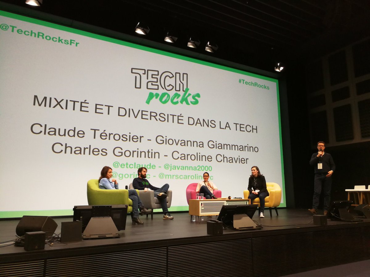 tyeum's tweet image. Début du panel #TechsRocks @MrsCaroline_C aux commandes !