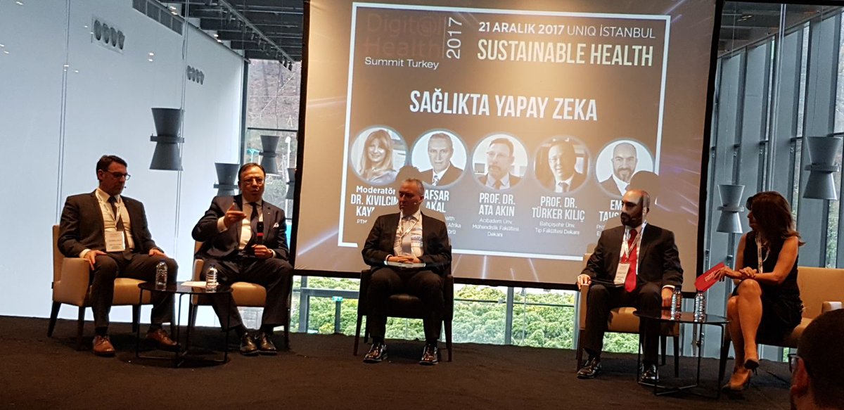 TIPBAU's tweet photo. Beyin Cerrahı ve BAU TIP Kurucu dekanı Prof. Dr. Türker KILIÇ; "Önemli olan gen değil, genlerin birbiriyle olan bağlantısı." Digital Health Summit Turkey 2017, Sağlıkta Yapay Zeka oturumunda konuşuyor... #DHSTurkey #DHS2017 https://t.co/65FmF7xqdb
