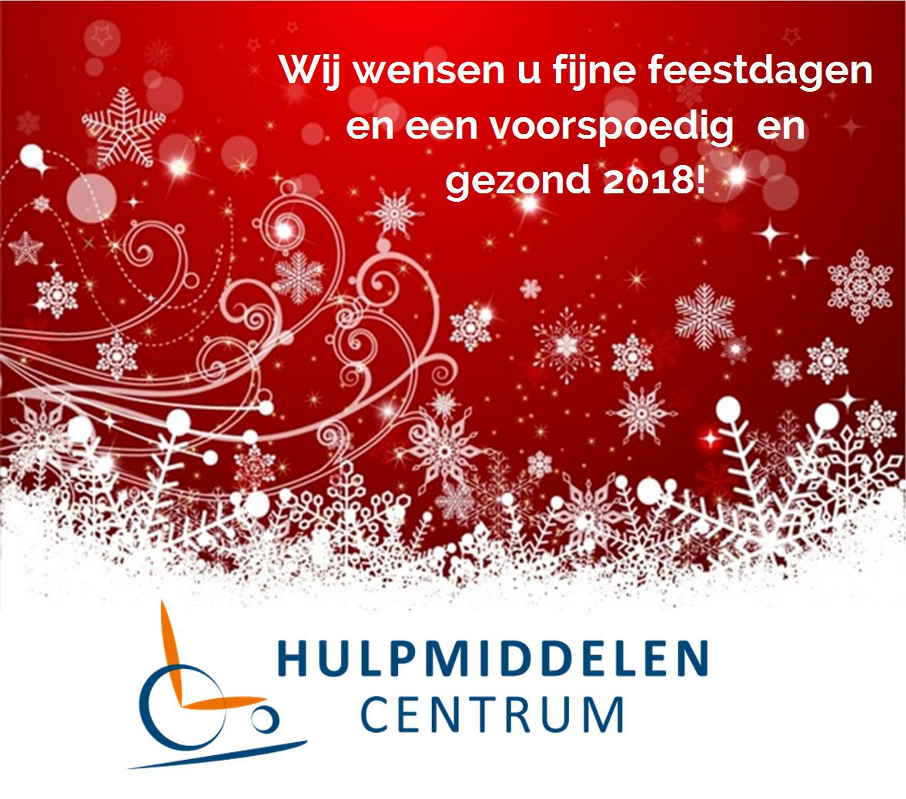 Namens Lammert de Vries Revalidatietechniek, het Hulpmiddelen Centrum, de Groene Kruis Winkels, Revatech, UwThuiszorgwinkel.nl, JenS Beenhakker en JenS Schreuder wensen wij u fijne feestdagen! Wij zien u volgend jaar graag terug onder de naam Hulpmiddelencentrum!
