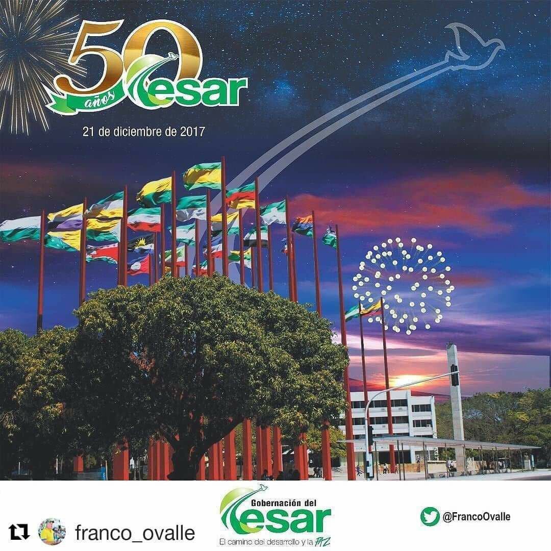 "Un pueblo es tan grande como la capacidad de soñar de sus dirigentes" Mons. Oscar José  #Cesar50Años Feliz Aniversario a mi Dpto del Cesar!