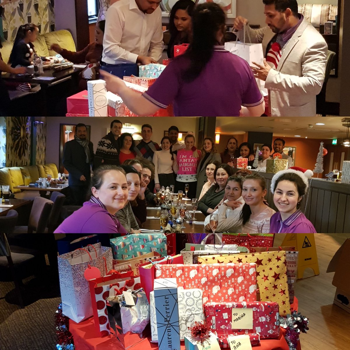#Xmaslunch  #SecretSanta  <a href="/PI_HeathrowM4J4/">Premier Inn Heathrow M4 J4</a> <a href="/mehfooz0806/">Mehfooz Khan</a> <a href="/SeanDrury10/">Sean Drury</a> @airportsmiles 🍻🍛🍾