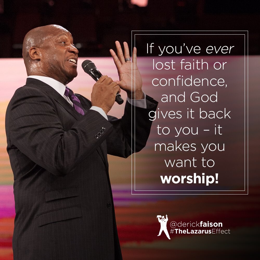 BishopJakes's tweet photo. Good Morning! 

If you’ve ever lost faith or confidence, and God gives it back to you – it makes you want to worship!

Watch the rebroadcast of #TheLazarusEffect now at https://t.co/J86NpfQV8e #tphonline #DailyDevotion @derickspeaks https://t.co/ITDC8nqAqW