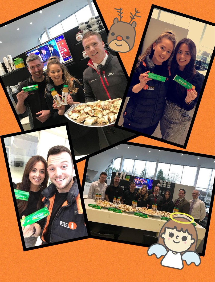 ThisisiRadio's tweet photo. The #OpelAdams surprised the staff in Audi Athlone with @BeroccaIreland and lunch today to get them energized for the weekend #ReallyGoodDay 😊😄😀😁 https://t.co/kmvpaj2ojZ