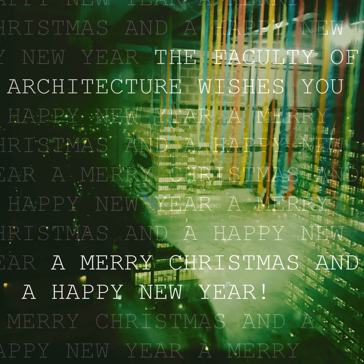 The Faculty of Architecture wishes you a #MerryChristmas and a #HappyNewYear!
Picture at our #WTC24-hub by dean @DagBoutsen