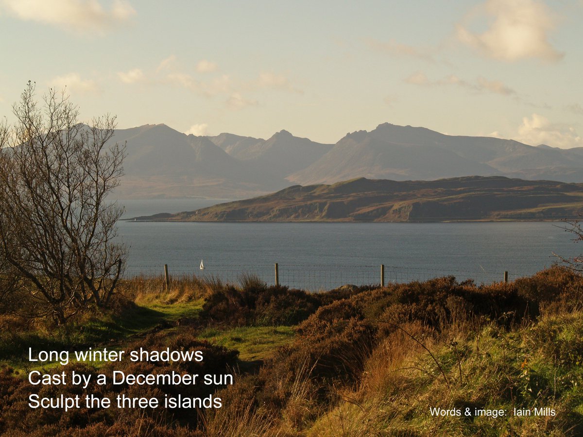 The Clyde's 'ABC' islands - Arran, Bute &amp; Cumbrae - looking very three-dimensional on a cold, still December day #Inverclyde #Ayrshire #Scotland #Cumbrae #Arran #Bute #Greenock #VisitScotland #CalMacXmasCountdown