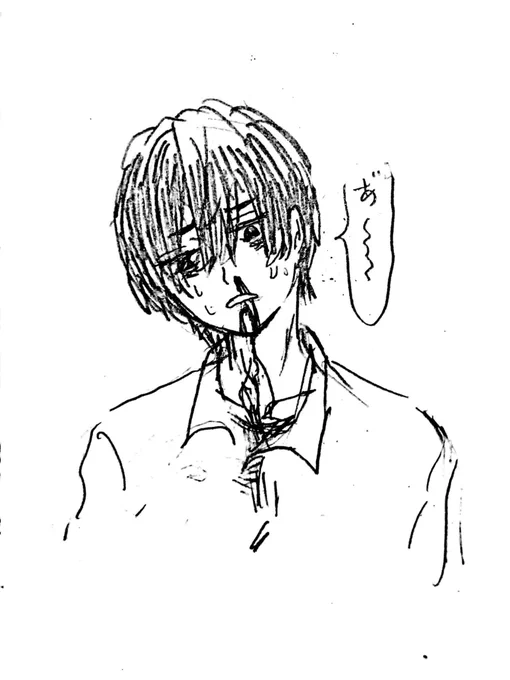 手が勝手に鼻血出てる人を描いてるんだよ… 
