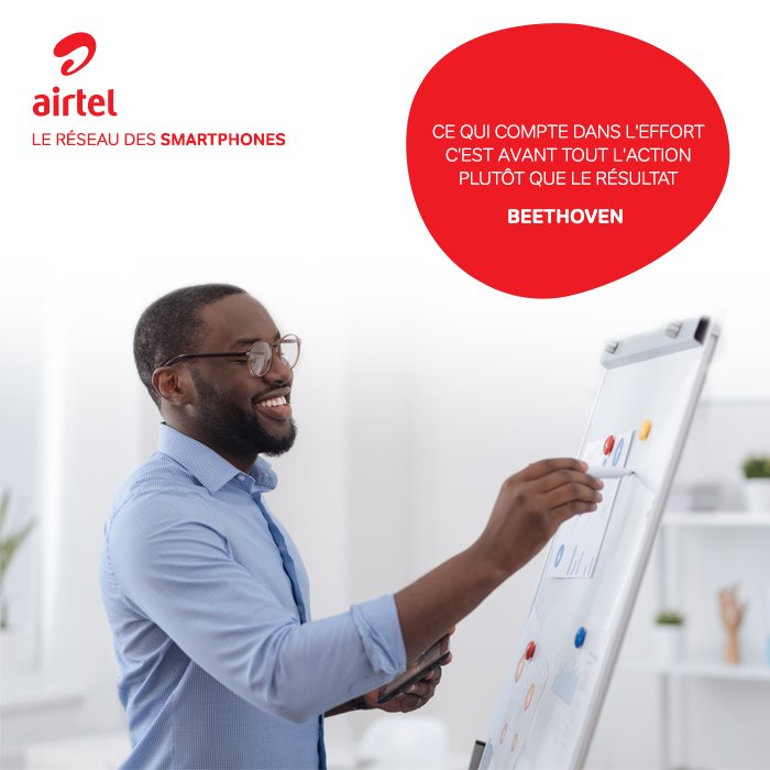 C'est avec cette belle citation de Ludwig van Beethoven que nous te souhaitons de passer une excellente journée. #Airtel #Tchad