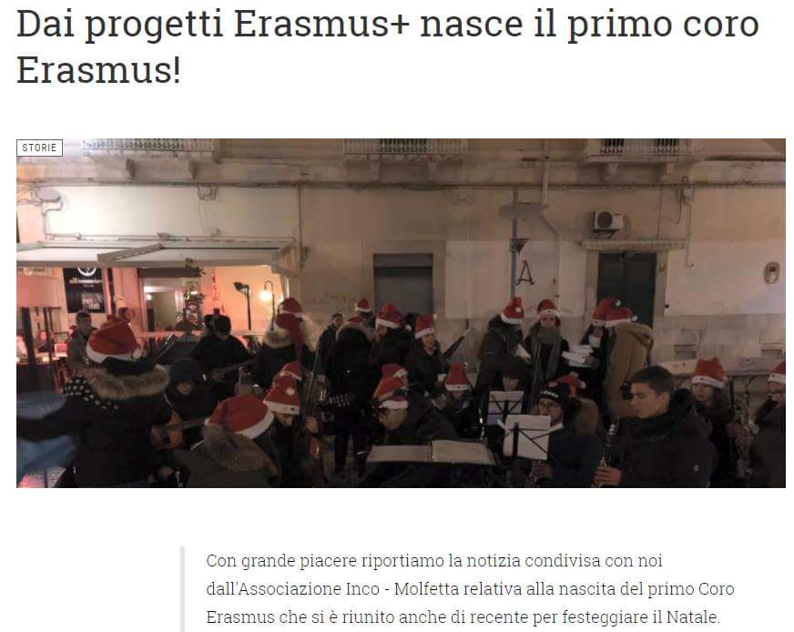 inco_molfetta's tweet photo. È l'@AgenziaGiovani a rilanciare l'iniziativa #Erasmus dell'associazione @inco_molfetta, prima in Italia! 
https://t.co/CpFdbunC2Y
#ErasmusPlus #GenerazioneErasmus #SVE #Ang #CosaVuoiFareDaGiovane https://t.co/QDXfbB3nFl