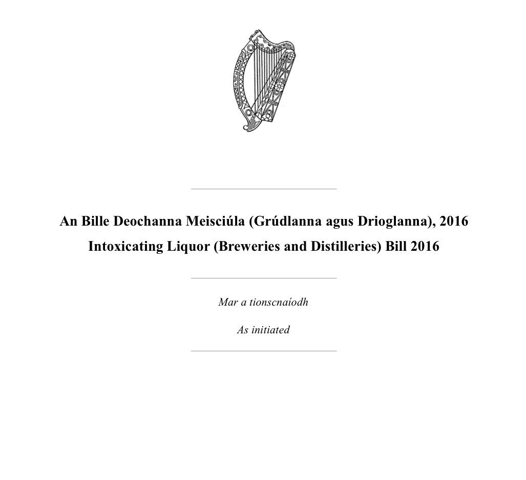 Just got confirmation - my ‘Craft Breweries’ Bill will go to Committee stage on Feb 7th.Thanks to Committee members&amp; <a href="/DeptJusticeIRL/">Department of Justice, Home Affairs and Migration</a> for support to date. Hope to have enacted by Summer. Very NB Bill to help an indigenous industry thrive across the country. <a href="/labour/">The Labour Party Ireland</a> <a href="/whitegypsy/">WhitefieldBrewery</a>
