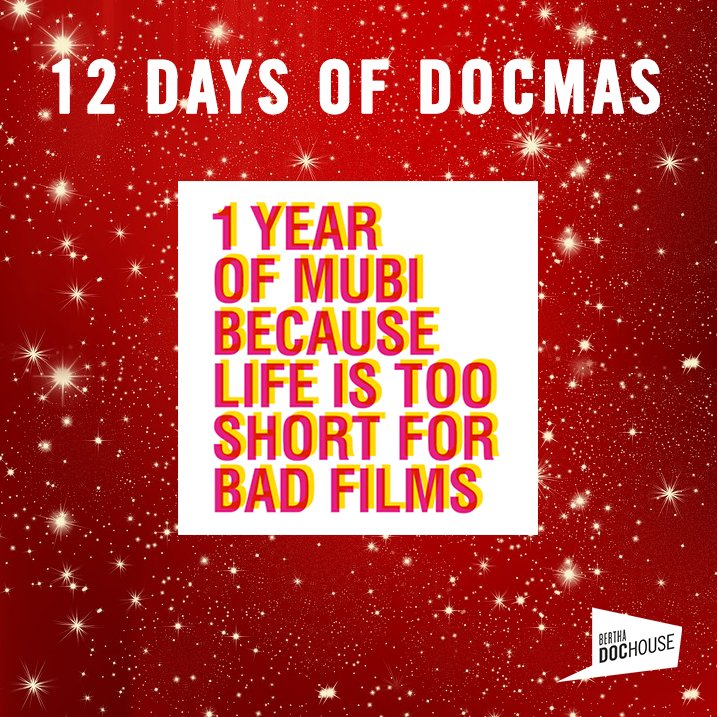 BerthaDocHouse's tweet photo. Watch some of the best documentaries out there with a year's subscription to @MUBI - up for grabs as our #12DaysofDocmas prize today. Like &amp; RT to enter!  https://t.co/RRafwIUoHY https://t.co/Lfmnbb2ET8