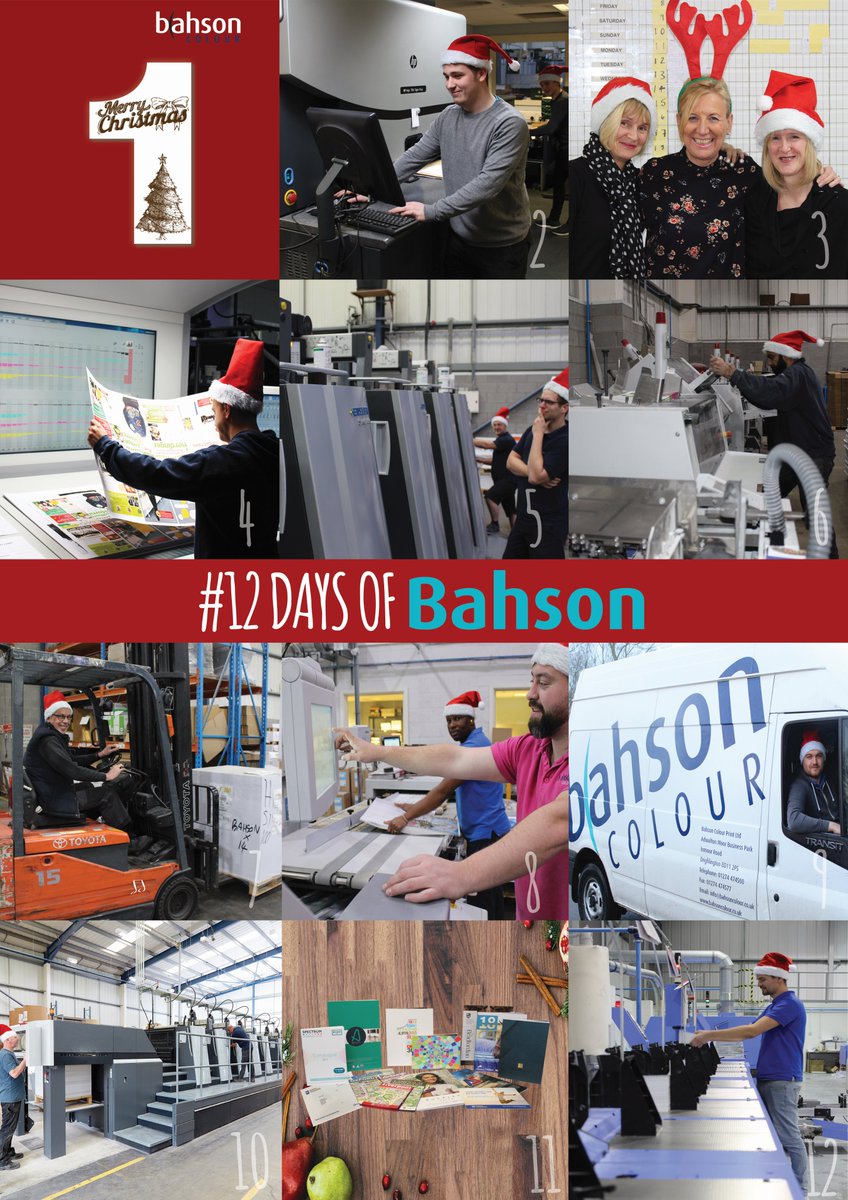 Merry Christmas and a happy new year from all the team at Bahson Colour. Thank you for your continued support, we'll see you again in 2018! #printing #Christmas #litho