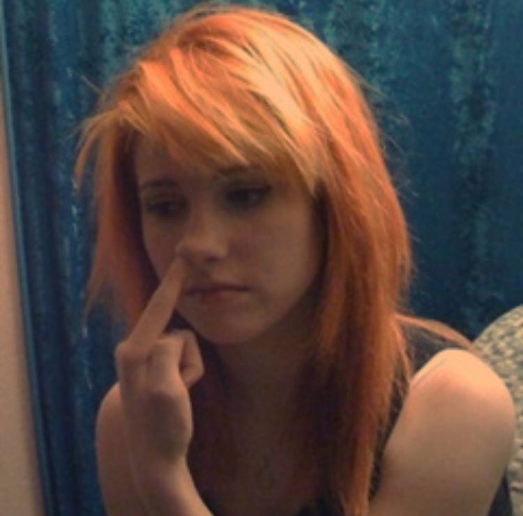 hayley picking her nose