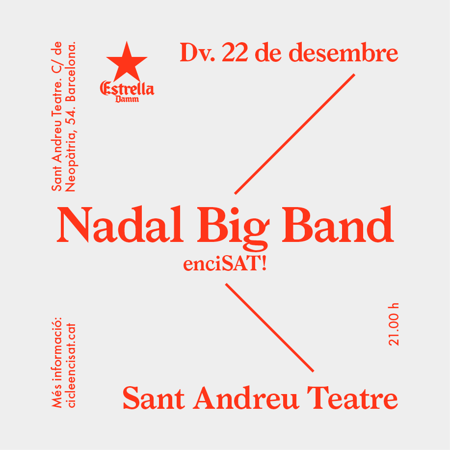EstrellaDammCat's tweet photo. Nadales per gaudir ben #mediterràniament? La Dream Big Band ho fa realitat amb les seves versions plenes de ritme. Vine al @cicleencisat i viu un Nadal diferent! https://t.co/cIR4rZYDgY