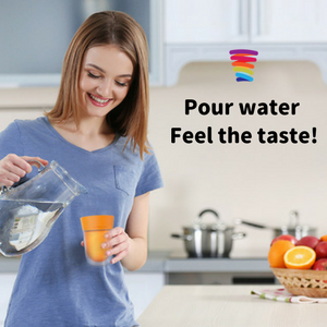 the_right_cup's tweet photo. As you drink from The Right Cup, your nose picks up the fruity aroma your tongue gets a hint of a sweet taste while your eyes catch the vivid fruity color.
As a result, the overall drinking experience is enhanced, leading you to drink much more water without the bad stuff! https://t.co/kCqozTLMBx