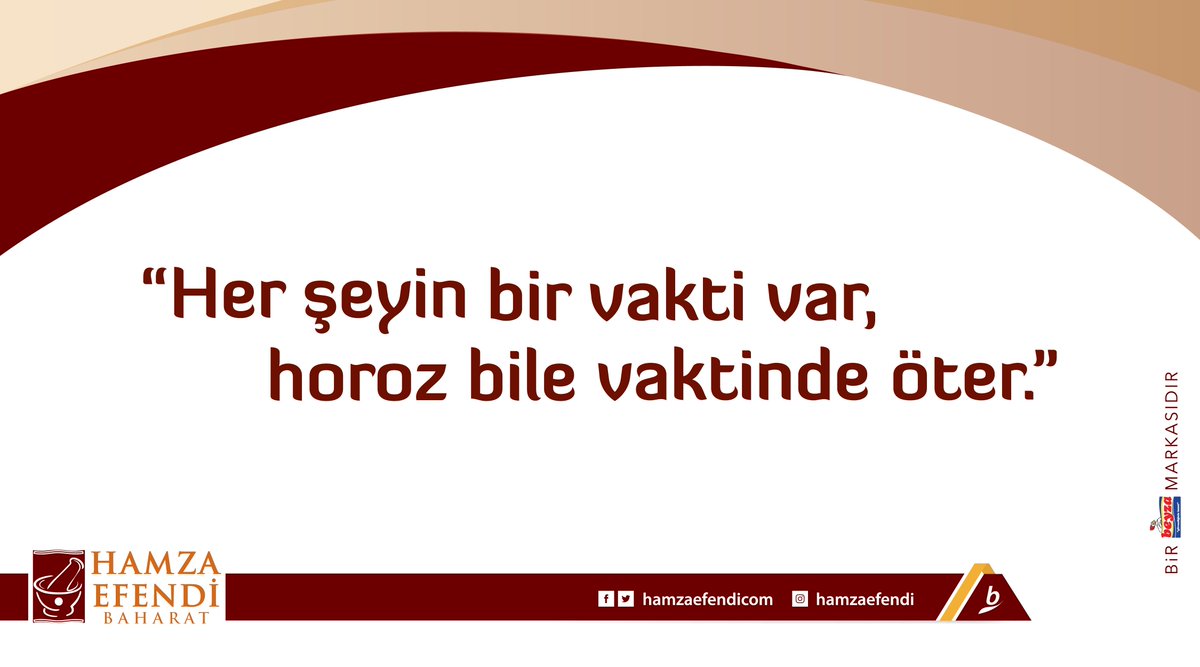 hamzaefendicom's tweet photo. "Her şeyin bir vakti var, horoz bile vaktinde öter."
https://t.co/uYG6JrGJ6V https://t.co/rlMFCAgayi