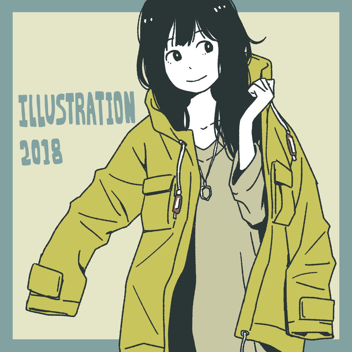 「ILLUSTRATION 2018の女の子描きました。https://t.co/」|みずす (イラストレーター)のイラスト