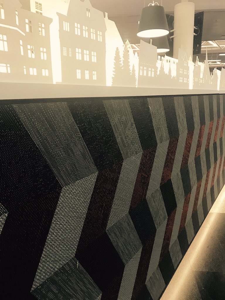 the_indigo_mill's tweet photo. Woven vinyl wall cladding #vinyl #flooring #wallcladding #checkoutflooringeverywhere #inspiration #alwaysworking #Reykjavik #kevflavikairport #Iceland #Christmas2017 https://t.co/uK1SNquB6k
