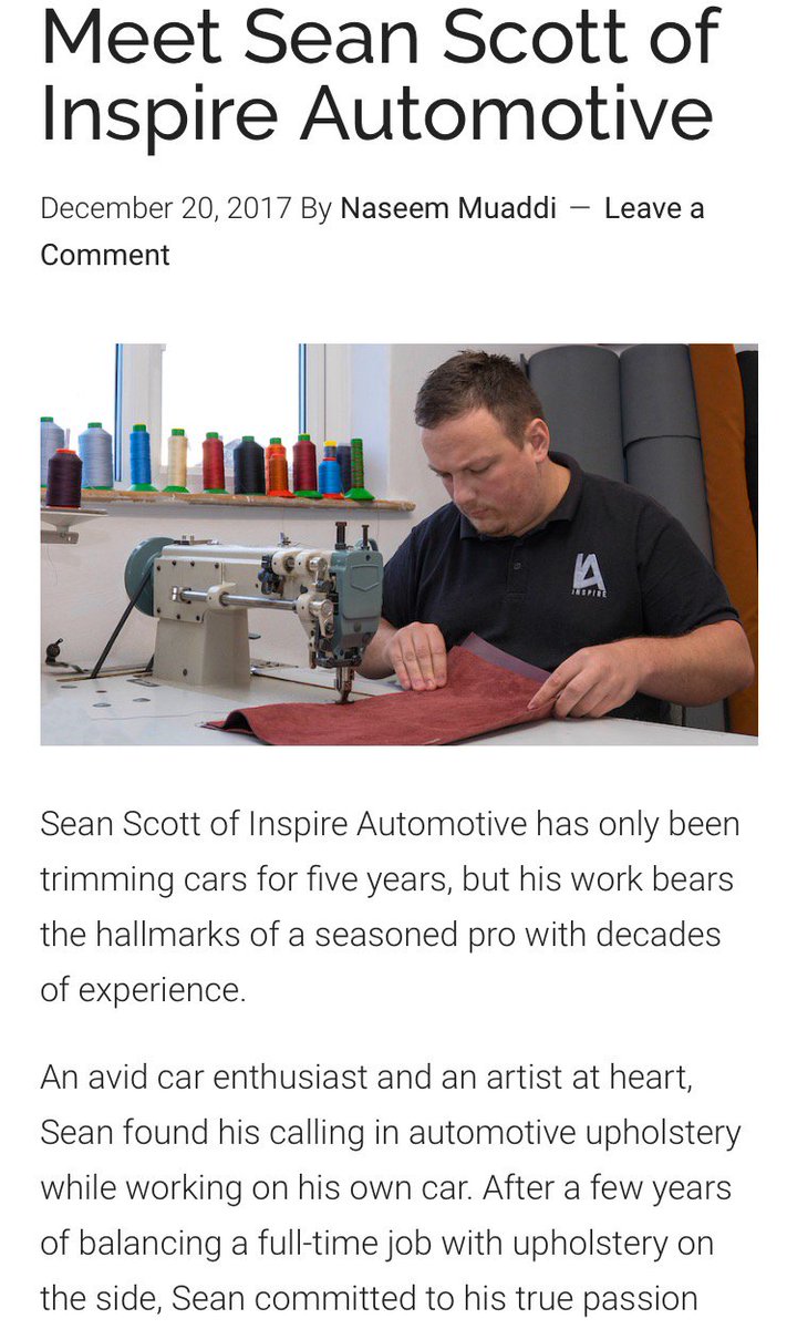 inspire_auto's tweet photo. Check out the feature of myself and Inspire automotive on the https://t.co/NX1JIMILCb

Enjoy the read!

https://t.co/38m24S7mg1 https://t.co/odNHXaW0ed
