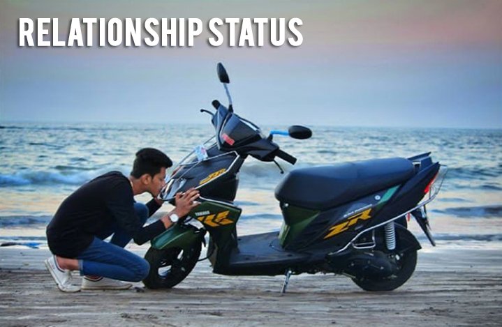 YamahaRayZR's tweet photo. Ask a #rayzr rider to define love and this is all he will have to say. Found your match yet? 
#YamahaRayZR #RayZR #BadshahOfSwag #LetItGo

Image Courtesy: Rushikesh https://t.co/HJ6Mze6bKV