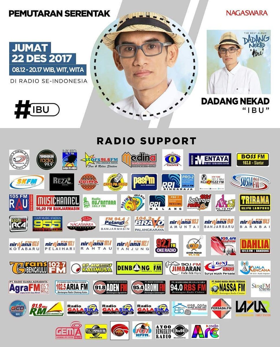 Jangan lupa sahabat batara besok bertepatan hari Ibu Play Moment single IBU By <a href="/DadangNekad/">DADANG NEKAD</a> diacara Popindo <a href="/NAGASWARA_ID/">NAGASWARA Music</a>