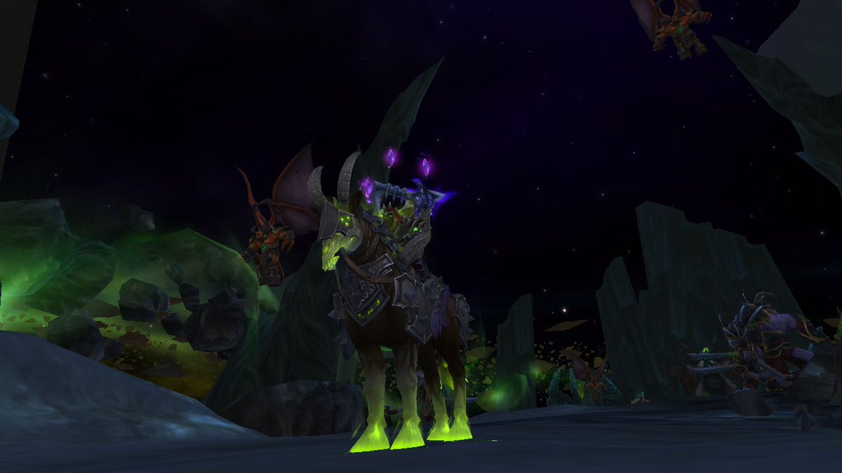 ShadyWizWolf's tweet image. Forever an Affliction warlock I am!
#Warcraft, #ClassMount.