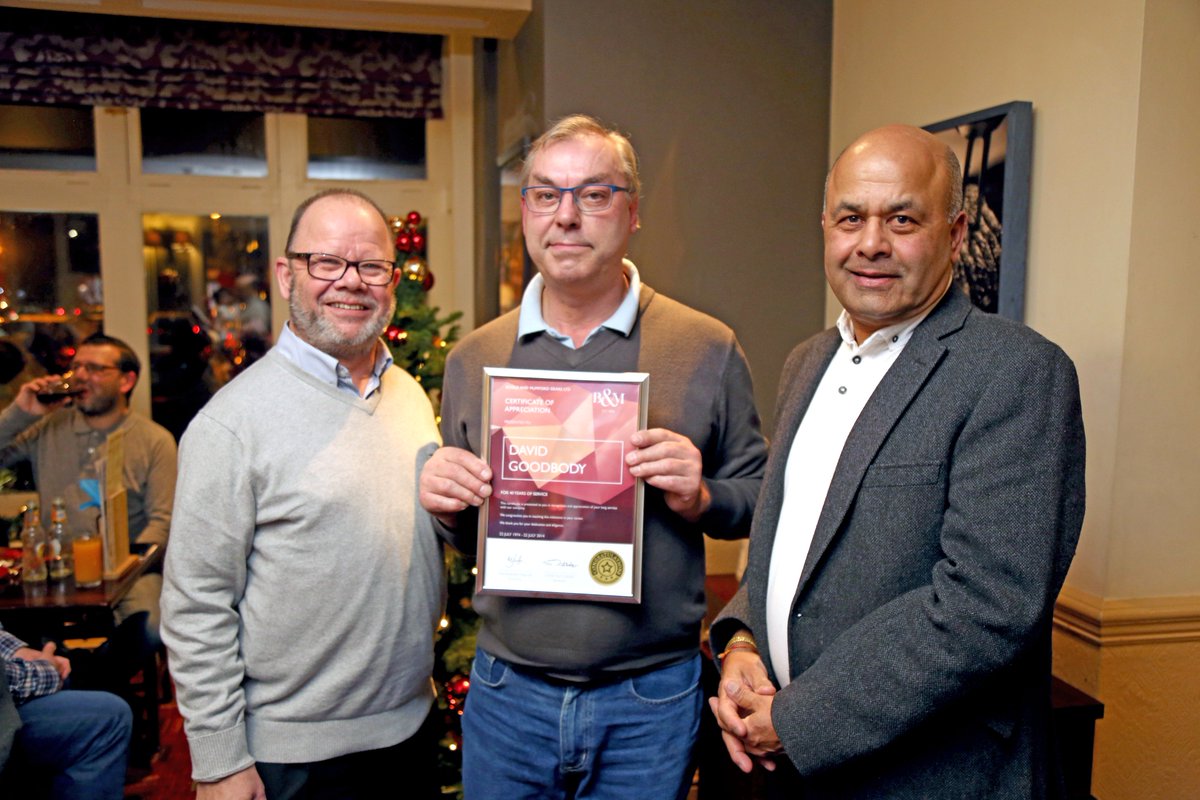 BidMum's tweet photo. Our longest serving employee! Congratulations to David Goodbody on achieving 40 years of dedicated service at Biddle and Mumford Gears! https://t.co/KJp3hXJAC2